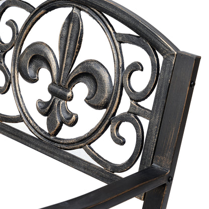 Rocking Chair Garden Chair Swing Seat Antique Garden Metal Bronze 60cm x 73cm x 85cm