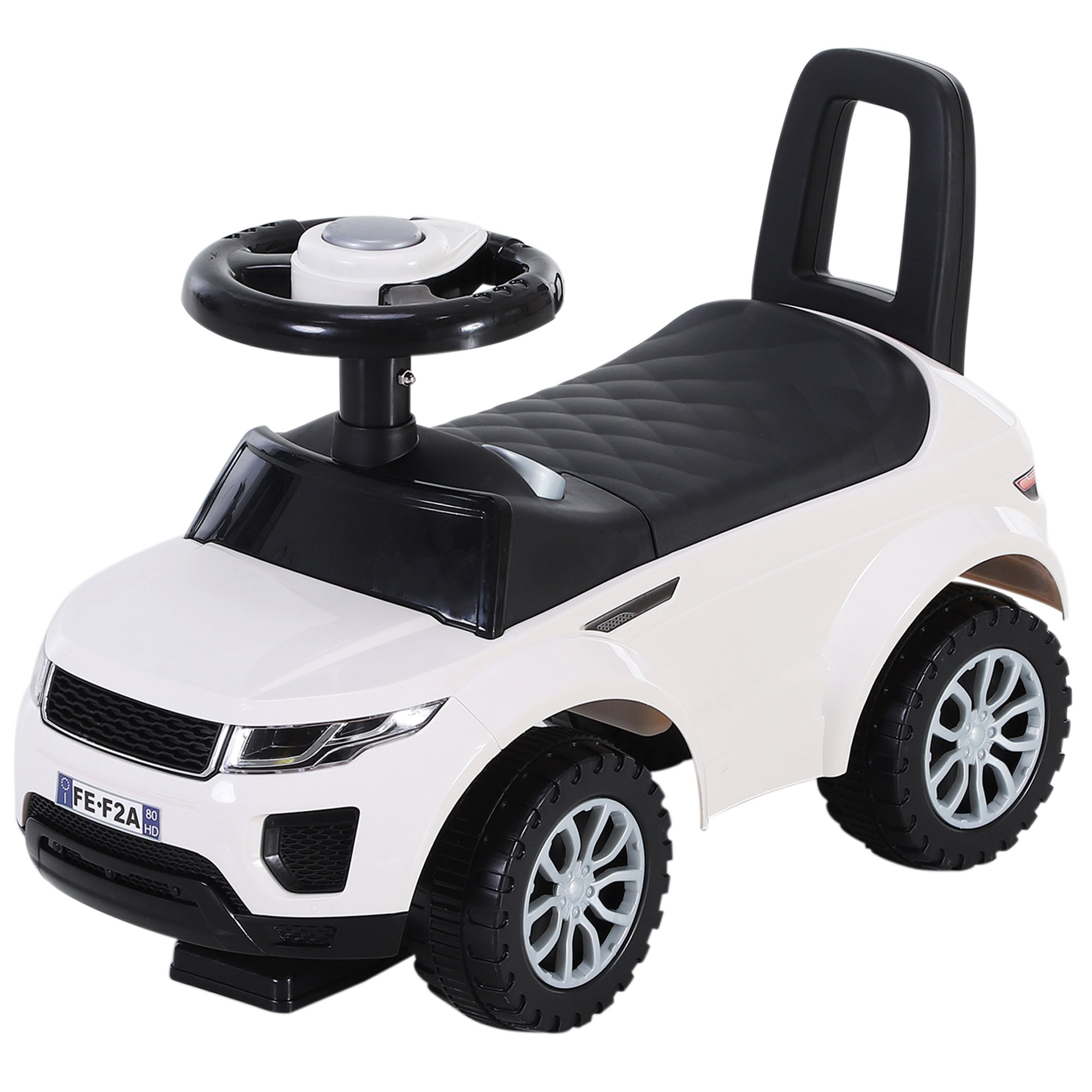 Quad Ride-On Toy Car for Kids Pedal-Free Baby Toy Racer Walker with Speaker 62x28x41.5cm