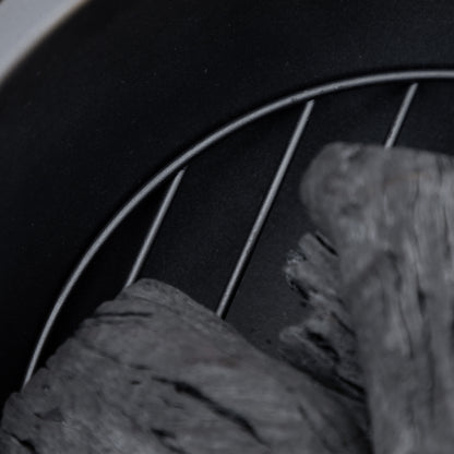 Fire Pit, Fire Bowl with Lid, Fire Basket with Poker, in Tree Stump Design, for Garden, Camping, Patio, Steel, MgO, Brown