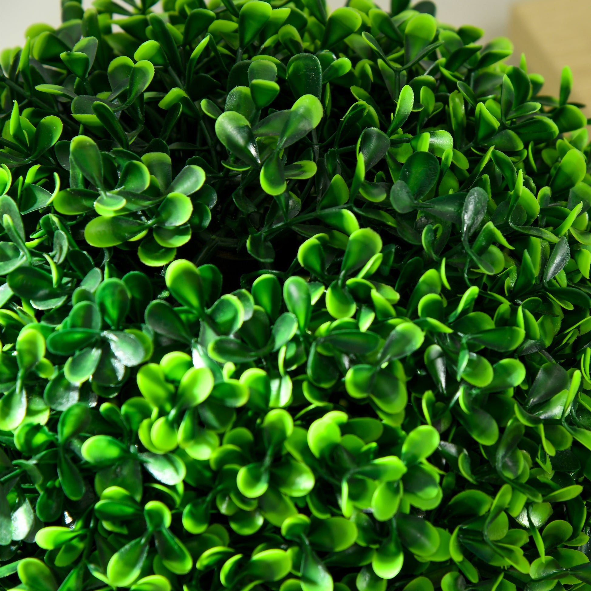 2-Piece Large Artificial Boxwood Tree 90 cm, UV-Resistant Artificial Plant, Plastic Fake Plants in Pot, Artificial Tree, Fake Plant Realistic for Living Room Bedroom Office Garden Decoration Gift