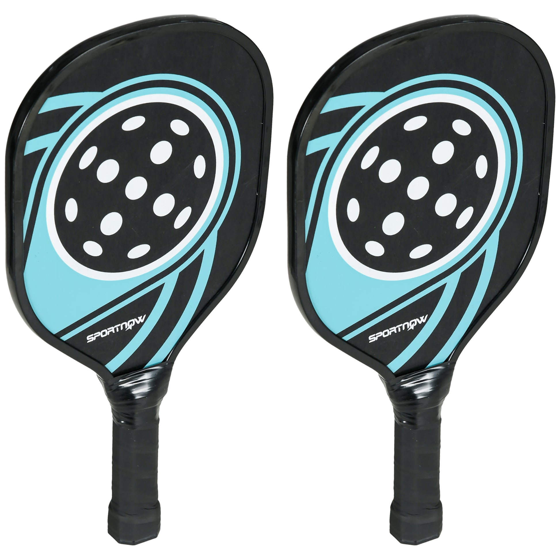 SPORTNOW Pickleball Paddles Set with 4 Paddles, 4 Balls, Ergonomic Grip Bag, Paddle Rackets for Indoor & Outdoor, Beginner Casual Players