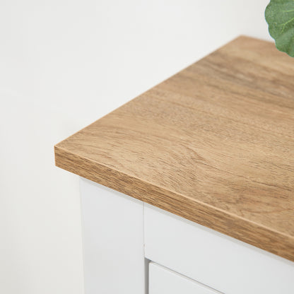 Narrow Shoe Cabinet Entryway Shoe Storage with 2 Fold-Down Drawers Adjustable Shelves for 12 Pairs of Shoes for Hallway 79x23x90.5 cm White