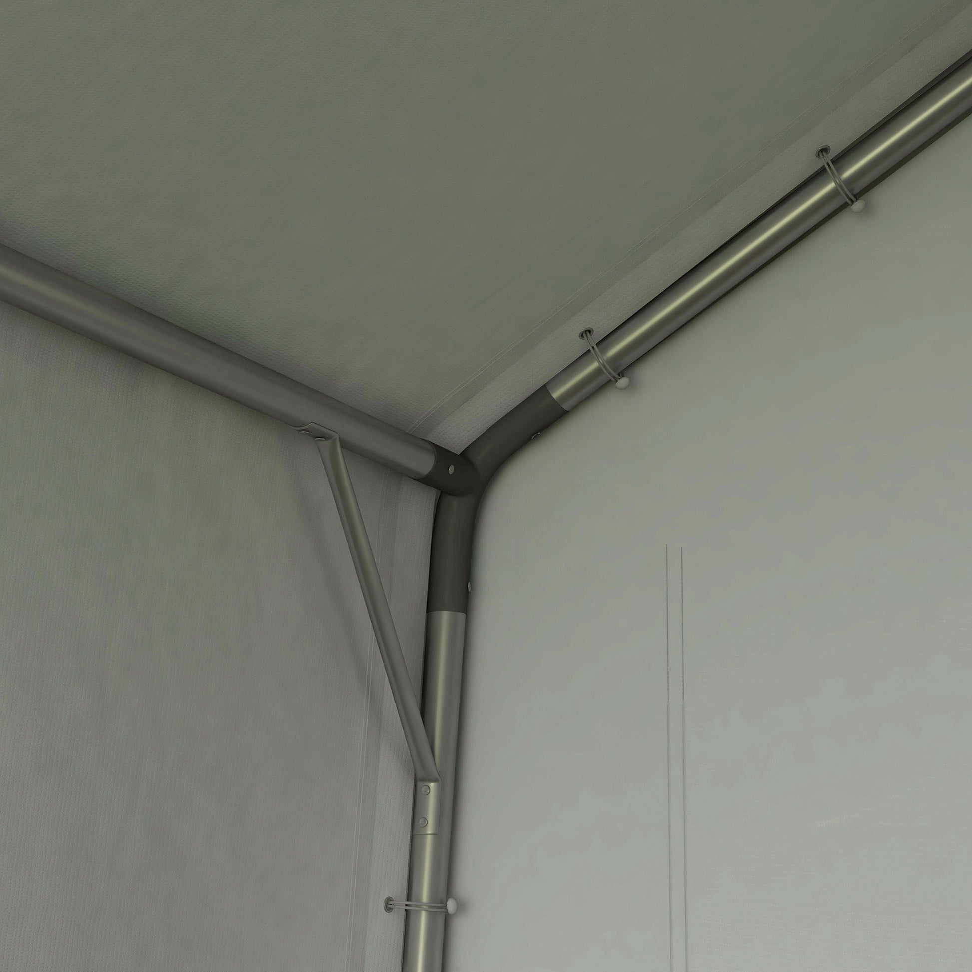 Garage Tent for Bikes, Waterproof Carport with Door, Anti-dust Bike Cover Equipment Tent Foliar Equipment House for Outdoor, Garden, 210 x 360 x 235 cm, Dark Gray