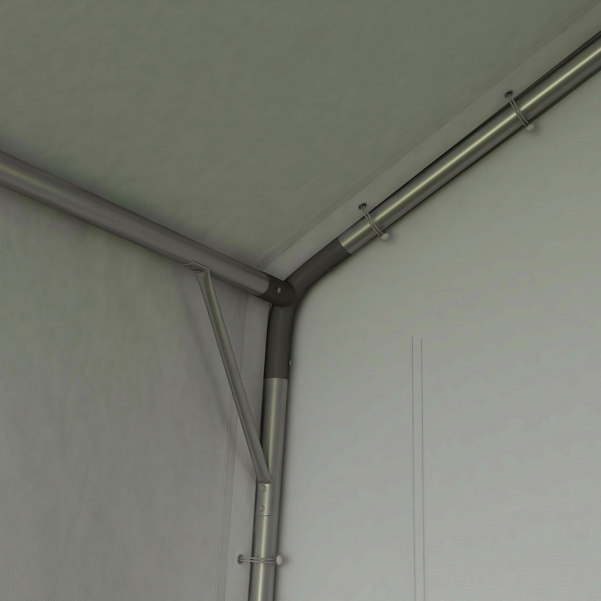 Garage Tent for Bikes, Waterproof Carport with Door, Anti-dust Bike Cover Equipment Tent Foliar Equipment House for Outdoor, Garden, 210 x 360 x 235 cm, Dark Gray