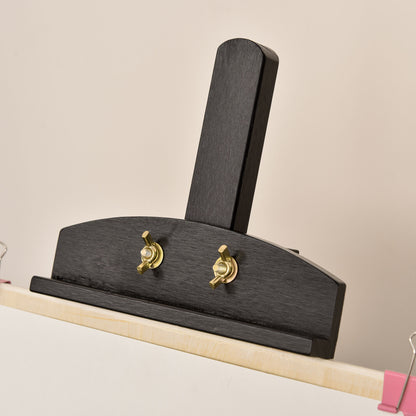 Easel Folding Studio Easel 90° Adjustable with Holder for Art Painting And Outdoor Advertising Pine Wood Black 51.5 x 71.5 x 134.5 cm