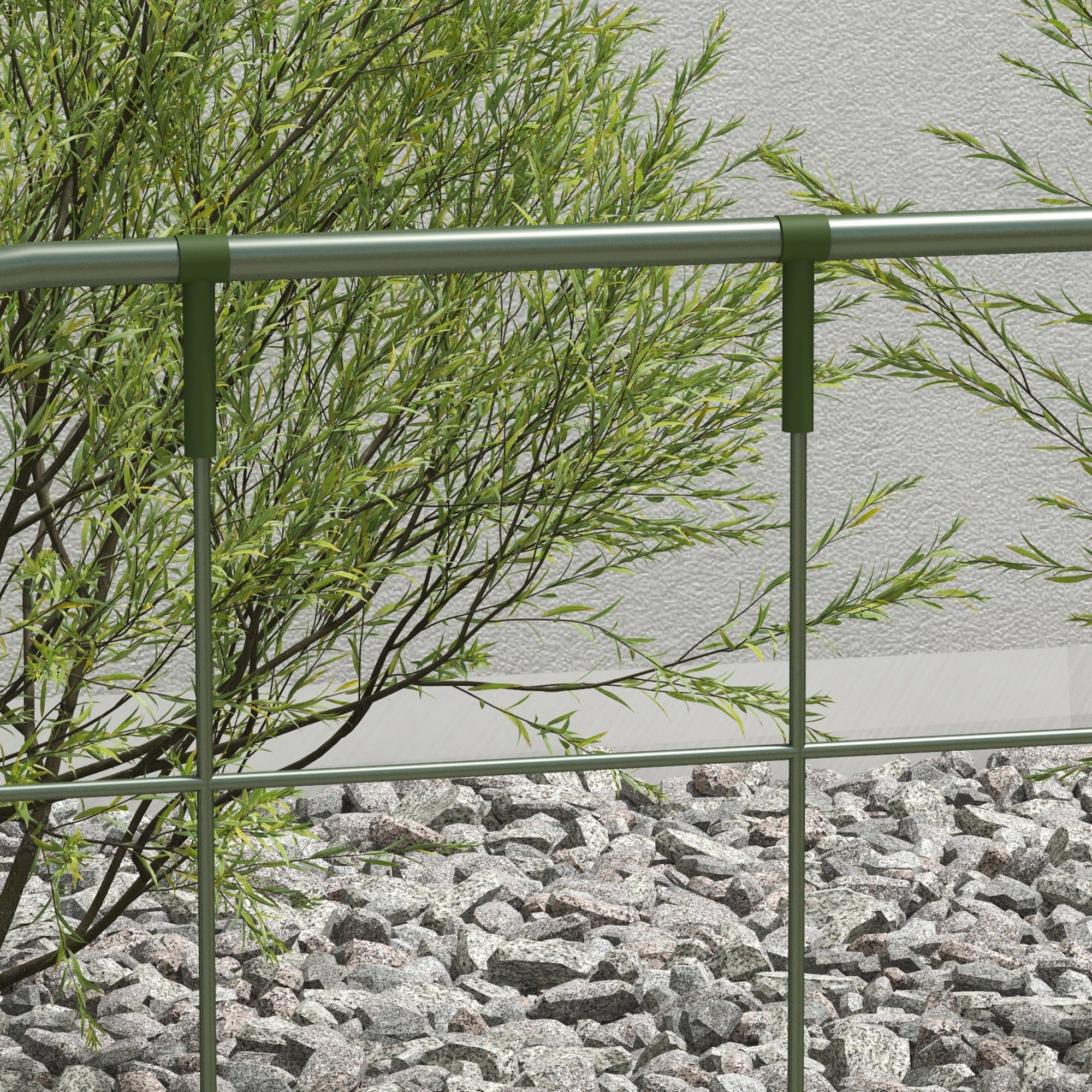 6-Piece Trellis Set, Plant Holder, Trellis, Garden Plant Supporting Rods, Garden Trellises for Climbing Plants, Balcony, Steel, Green, 40 x 90 cm