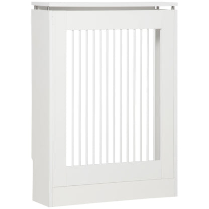 Radiator Cover Modern MDF Painted Radiator Cover with Top Shelf for Living Room Bedroom Office 60x18x84 cm White