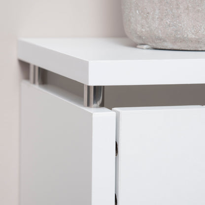 Radiator Cover Modern MDF Painted Radiator Cover with Top Shelf for Living Room Bedroom Office 60x18x84 cm White