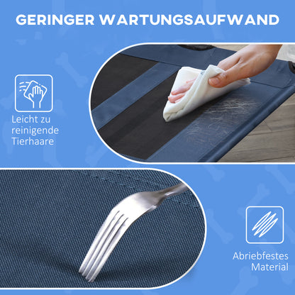 Dog Bed Outdoor Dog Cot Cat Bed Pet Bed Sleeping Place Metal Oxford Fabric Dark Blue 122 x 92 x 23 cm