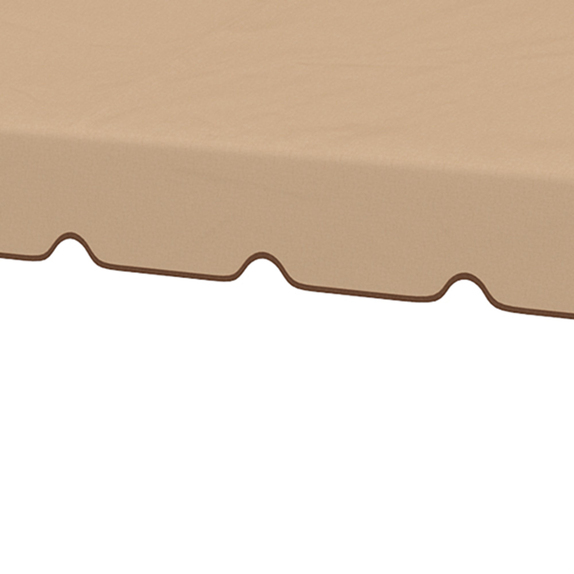 Replacement Canopy for 3x3m Gazebo Double Roof Replacement Cover with 8 Drainage Holes Replacement Canopy for Gazebo Khaki