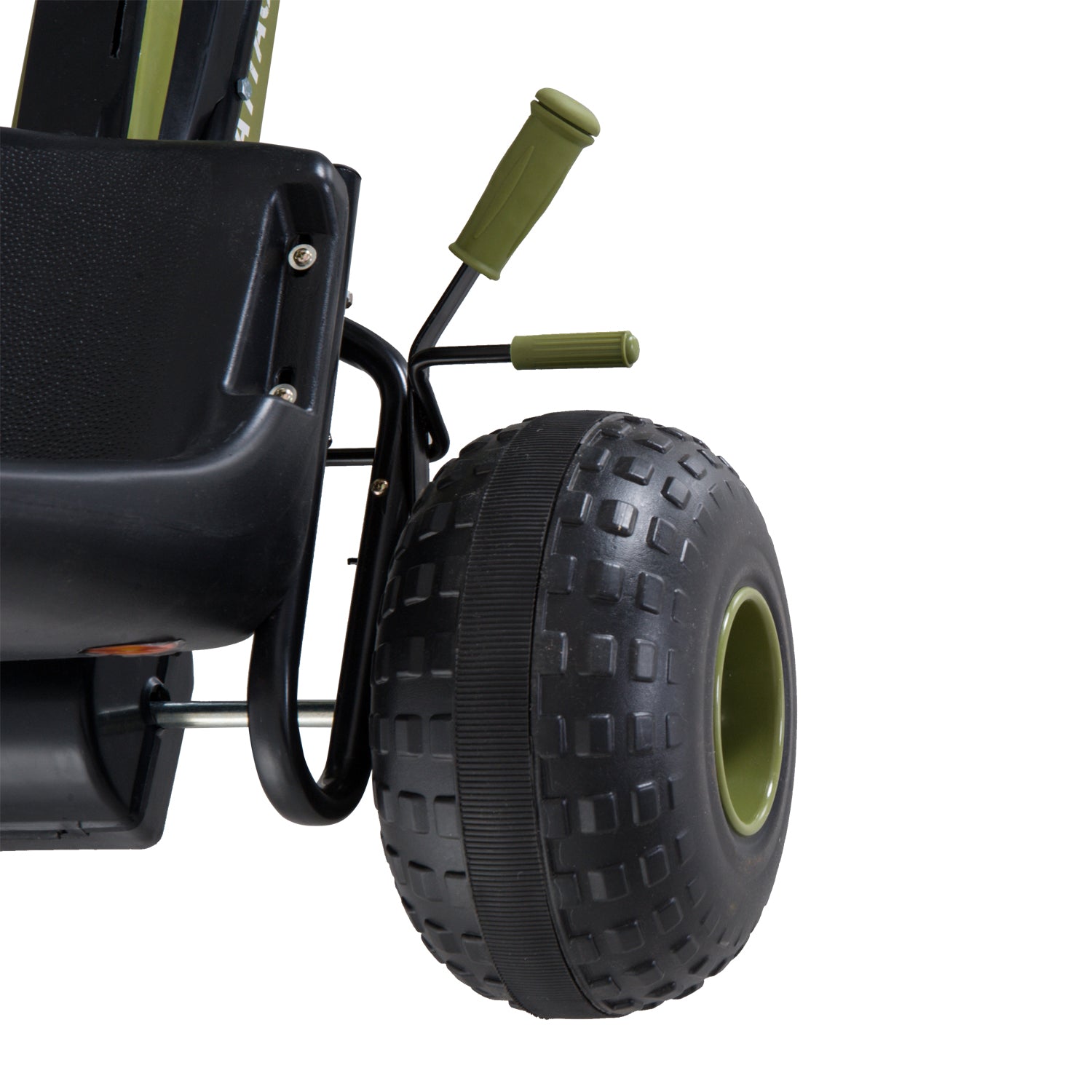 Go Kart Pedal Car with Hand Brake, Forward and Reverse Gear, Children's Vehicle Kettcar Pedal Car with Adjustable Seat for Children 3-6 Years, 99 x 65 x 56cm Green