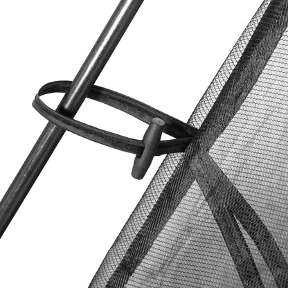 Garden Tent 3x3x2 m Gazebo for 4-6 People with 4 Mosquito Nets and Door Includes Carry Bag Sun Protection for Camping Travel Outdoor Black