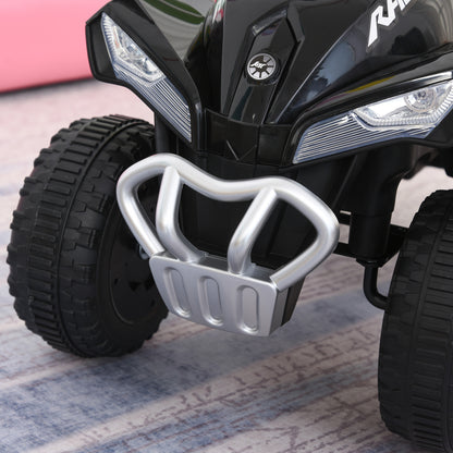Quad Ride-On Car for Kids 18-36 Months with Lights and Music Function Supports up to 20 kg 67.5x38x44 cm Black