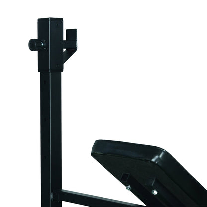 Weight Bench Multifunctional Weight Bench with 3-Level Adjustable Height for Full Body Fitness Training 175x98x130 cm Black