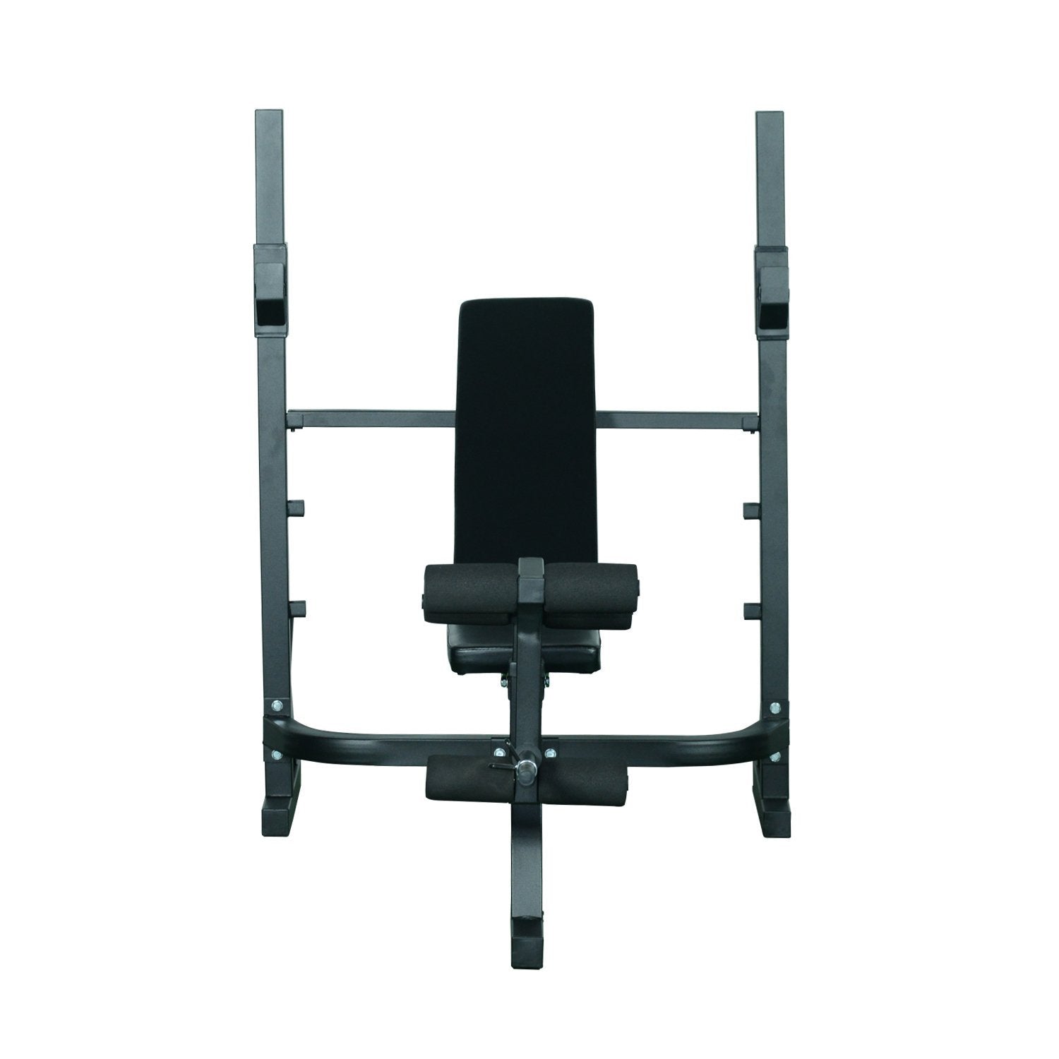 Weight Bench Multifunctional Weight Bench with 3-Level Adjustable Height for Full Body Fitness Training 175x98x130 cm Black