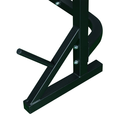 Weight Bench Multifunctional Weight Bench with 3-Level Adjustable Height for Full Body Fitness Training 175x98x130 cm Black