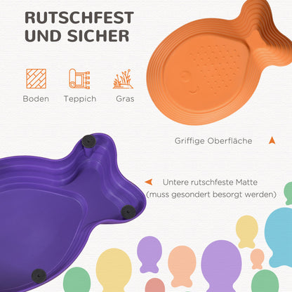 Balance Stones for Kids 11 Pieces Non-Slip Stackable Balance Rocks Stepping Stones to Promote Balance, Coordination, 3-8 Years, for Indoors Outdoors