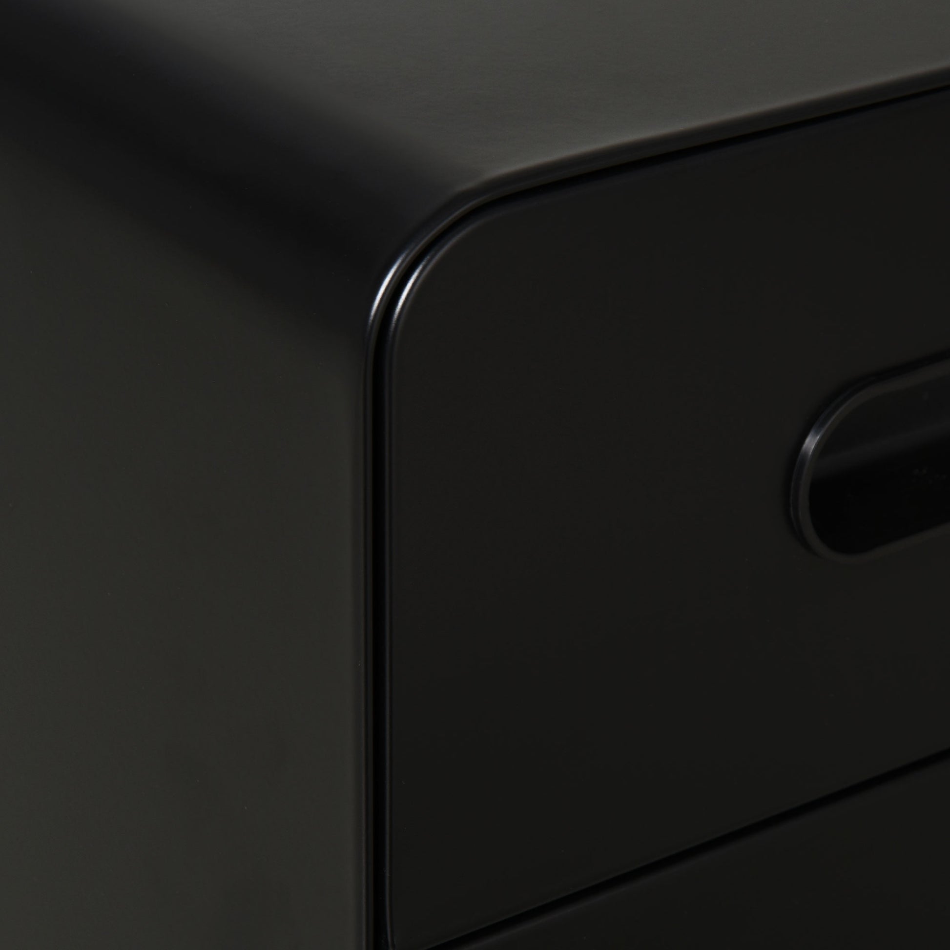 Mobile File Cabinet with 3 Drawers, Lockable Office Cabinet with Hanging File Drawer, Storage, Steel, 39 x 48 x 59 cm Black