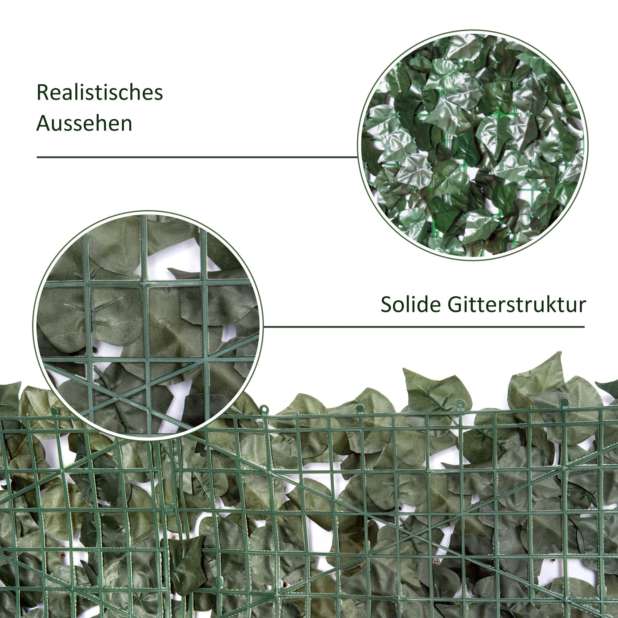 Artificial Hedge Privacy Screen, UV Protected Privacy Screen, Green Balcony Privacy Screen, Fence Privacy Screen with Leaves, Hedge Fence, Wall Artificial 240 x 100 cm for Garden Wedding