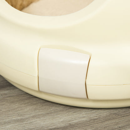 Cat Carrier Bag Cat House Portable Cat Bed Washable Removable Cushion for Cat or Small Dog Easy Cleaning 41 x 41 x 35.2 cm Beige