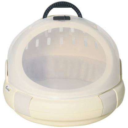 Cat Carrier Bag Cat House Portable Cat Bed Washable Removable Cushion for Cat or Small Dog Easy Cleaning 41 x 41 x 35.2 cm Beige