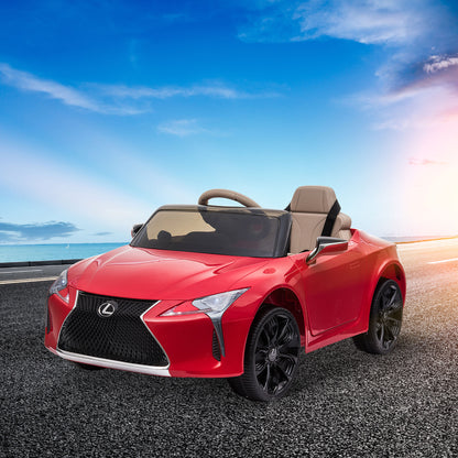 Kids Car Children's Vehicle the officially licensed Ride-On Lexus LC500 for 3-6 Years Electric Car with 2.4G Remote Control MP3/USB Light Music Plastic Metal Red 106 x 43 x 44 cm