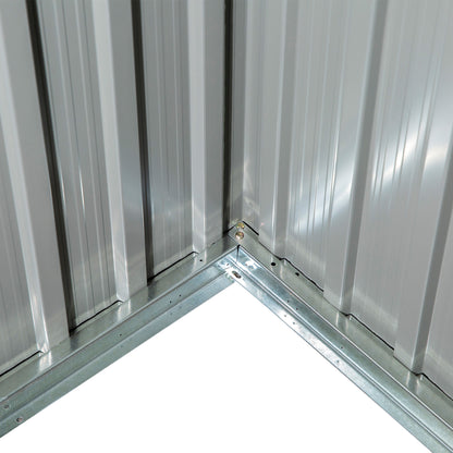 Garden Tool House Garden Shed with Door Outdoor Steel Green 142 x 84 x 189 cm