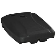 Umbrella Base with 2 Wheels Filled with Water 60 kg Sand 68 kg or Mixed 75 kg Umbrella Stand for Cross Base for Garden Patio Terrace 80x60x17 cm Black