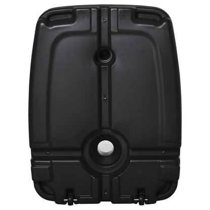 Umbrella Base with 2 Wheels Filled with Water 60 kg Sand 68 kg or Mixed 75 kg Umbrella Stand for Cross Base for Garden Patio Terrace 80x60x17 cm Black