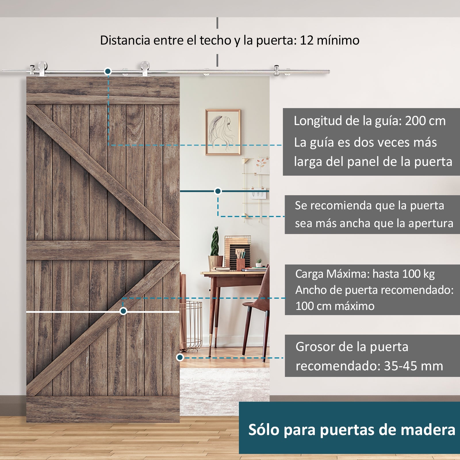 Sliding Door Kit Wooden Sliding Doors Stainless Steel Rail