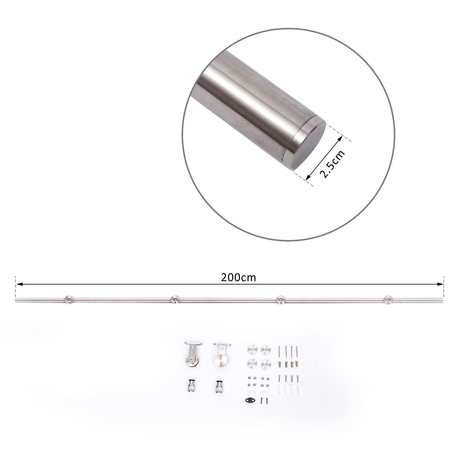 Sliding Door Kit Wooden Sliding Doors Stainless Steel Rail