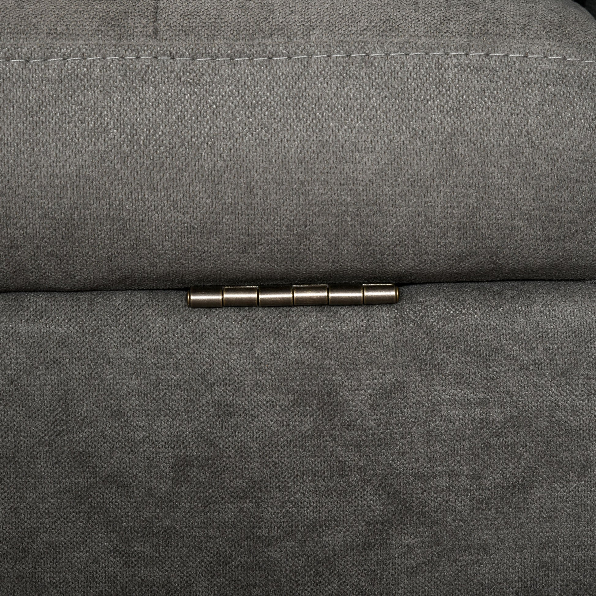 3 Seater Sofa, Couch with Storage Space, Wooden Legs, Padded Sofa with Velvet Look for Living Room, Bedroom, 166.5 x 62 x 82 cm, Gray