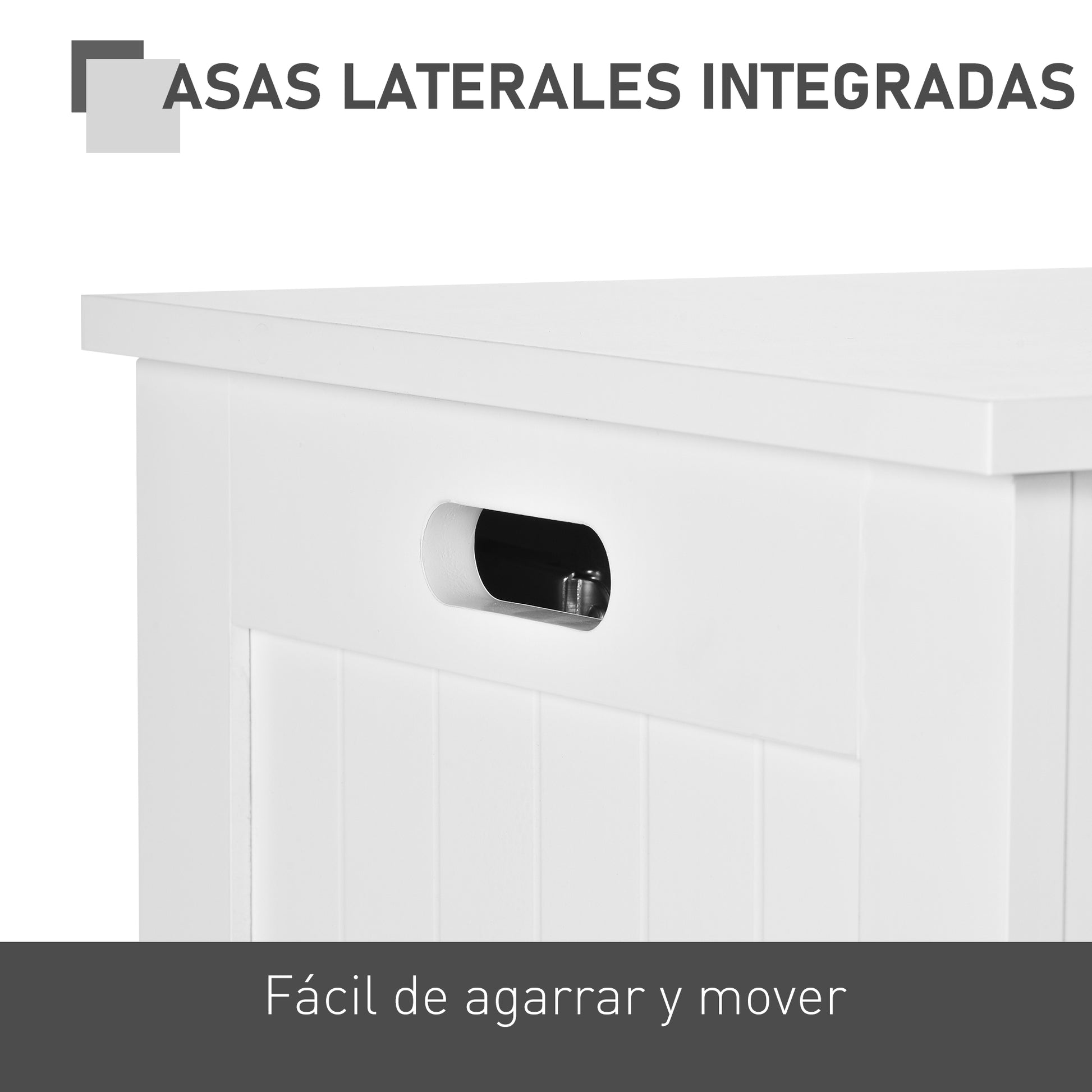 Bedroom Storage Trunk Storage Bench with Lid Versatile Storage Trunk with Safety Hinge for Hallway Living Room 81x40x46 cm White