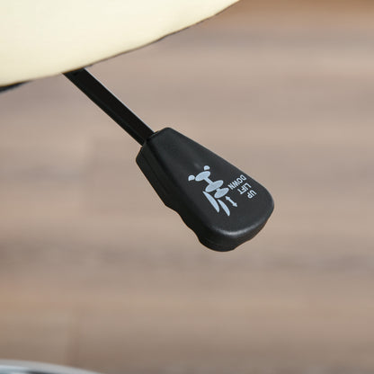 Bar Stool Swivel Chair Height Adjustable Bar Chair with Casters made of Faux Leather Office Stool 360° Swivel with Backrest Upholstered Beige 56 x 57 x 104-127 cm