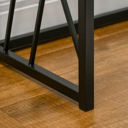 Console Table, Side Table with Steel Legs, 120 x 35 x 75 cm, Industrial Hallway Table, End Table, for Small Space, Entryway, Hallway, Living Room, Bedroom, Brown