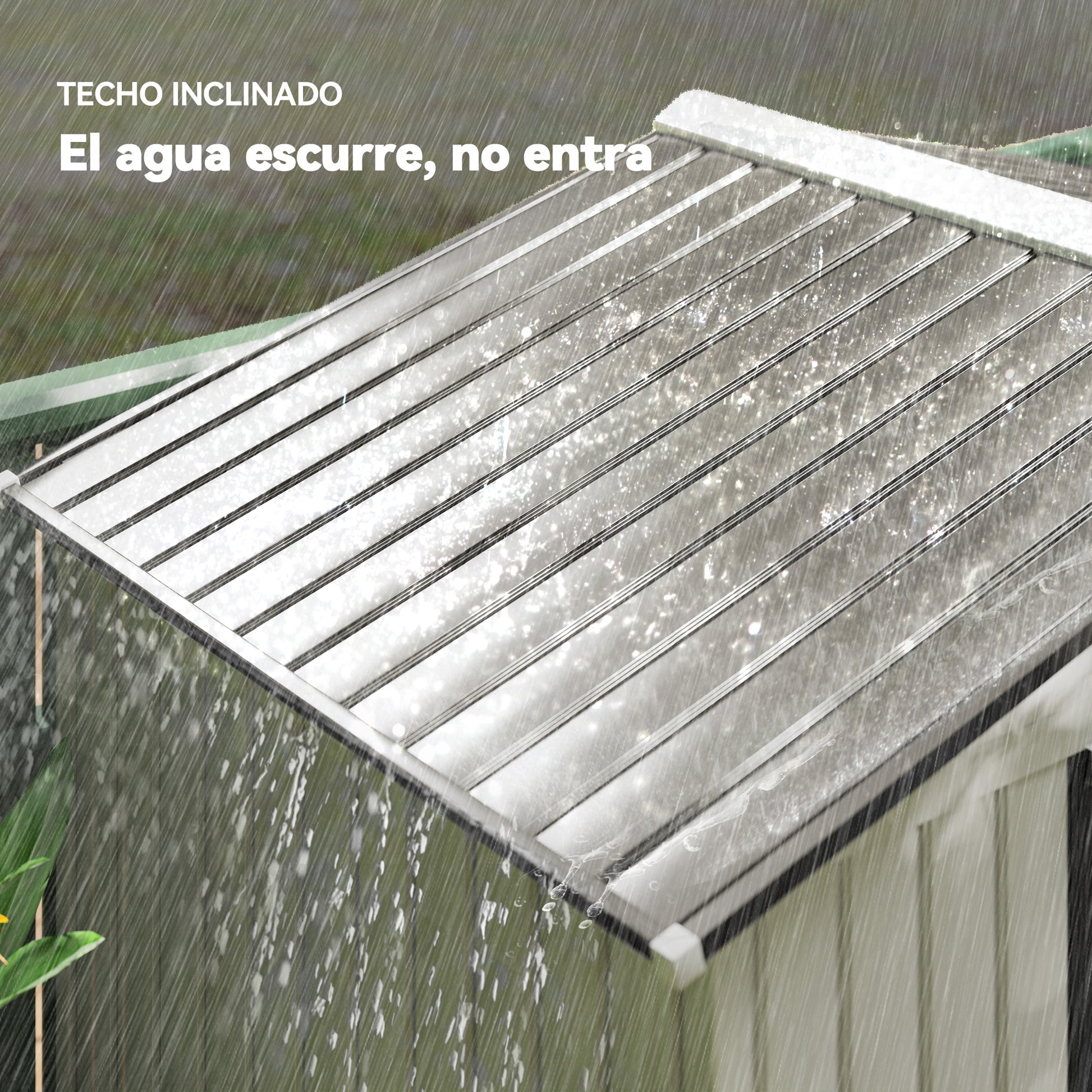 Garden Shed 2.5m² with Reinforcement Base No Floor 213x130x185 cm Outdoor Garden Shed with 2 Sliding Doors and 4 Windows for Tool Storage Silver