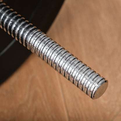 Curved 70 kg Weight Bar Curling Bar Set with 8 Interchangeable Weight Discs 2.5kg-15kg for Bodybuilding Training at Home Gym 140x38.5x38.5 cm Black