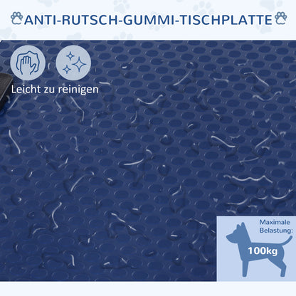 Dog Grooming Table Grooming Table with Lower Shelf Pet Grooming Table Dog Grooming Table Dog Grooming Table Grooming Table for Dogs Cats up to 100kg Blue