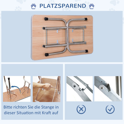 Dog Grooming Table Grooming Table with Lower Shelf Pet Grooming Table Dog Grooming Table Dog Grooming Table Grooming Table for Dogs Cats up to 100kg Blue