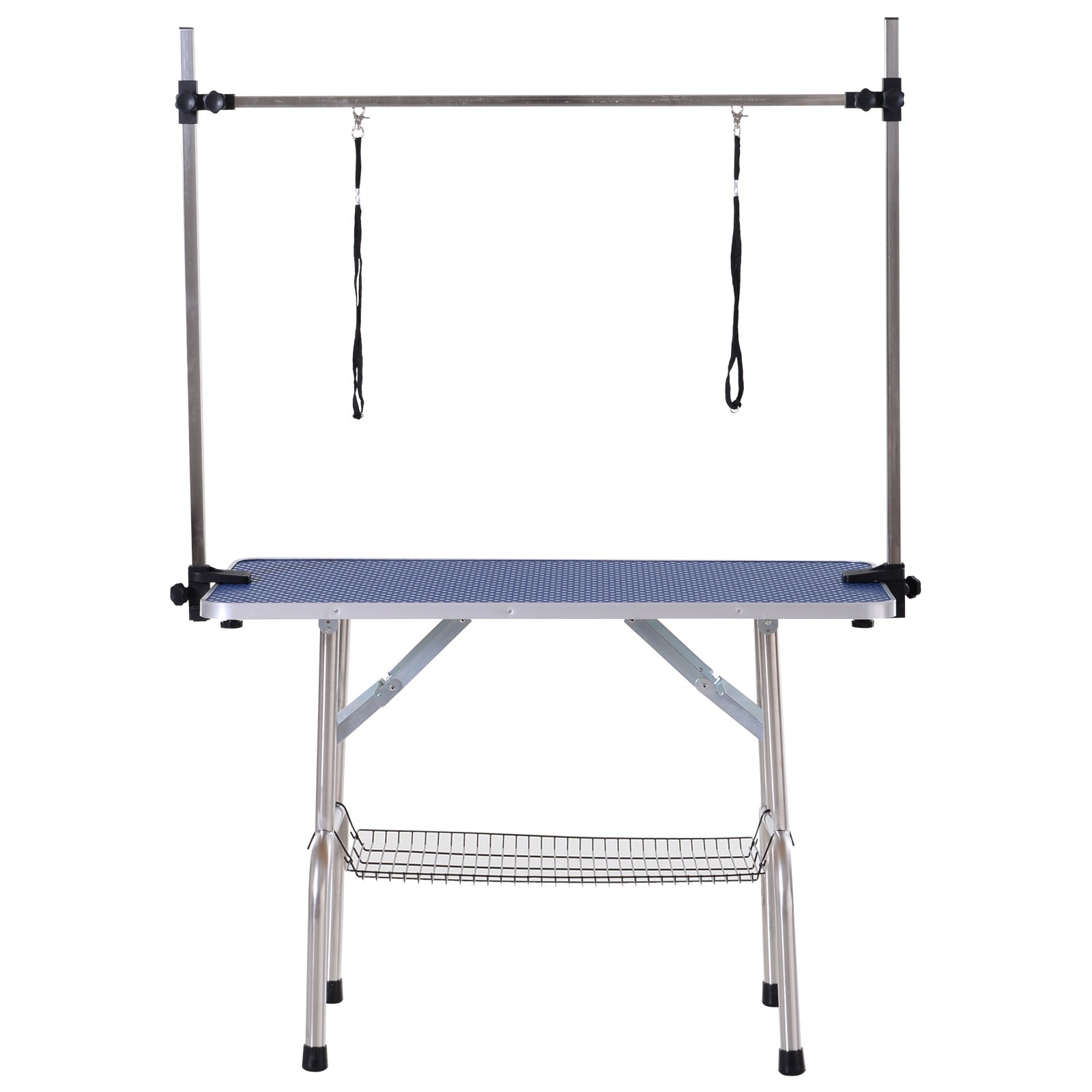 Dog Grooming Table Grooming Table with Lower Shelf Pet Grooming Table Dog Grooming Table Dog Grooming Table Grooming Table for Dogs Cats up to 100kg Blue
