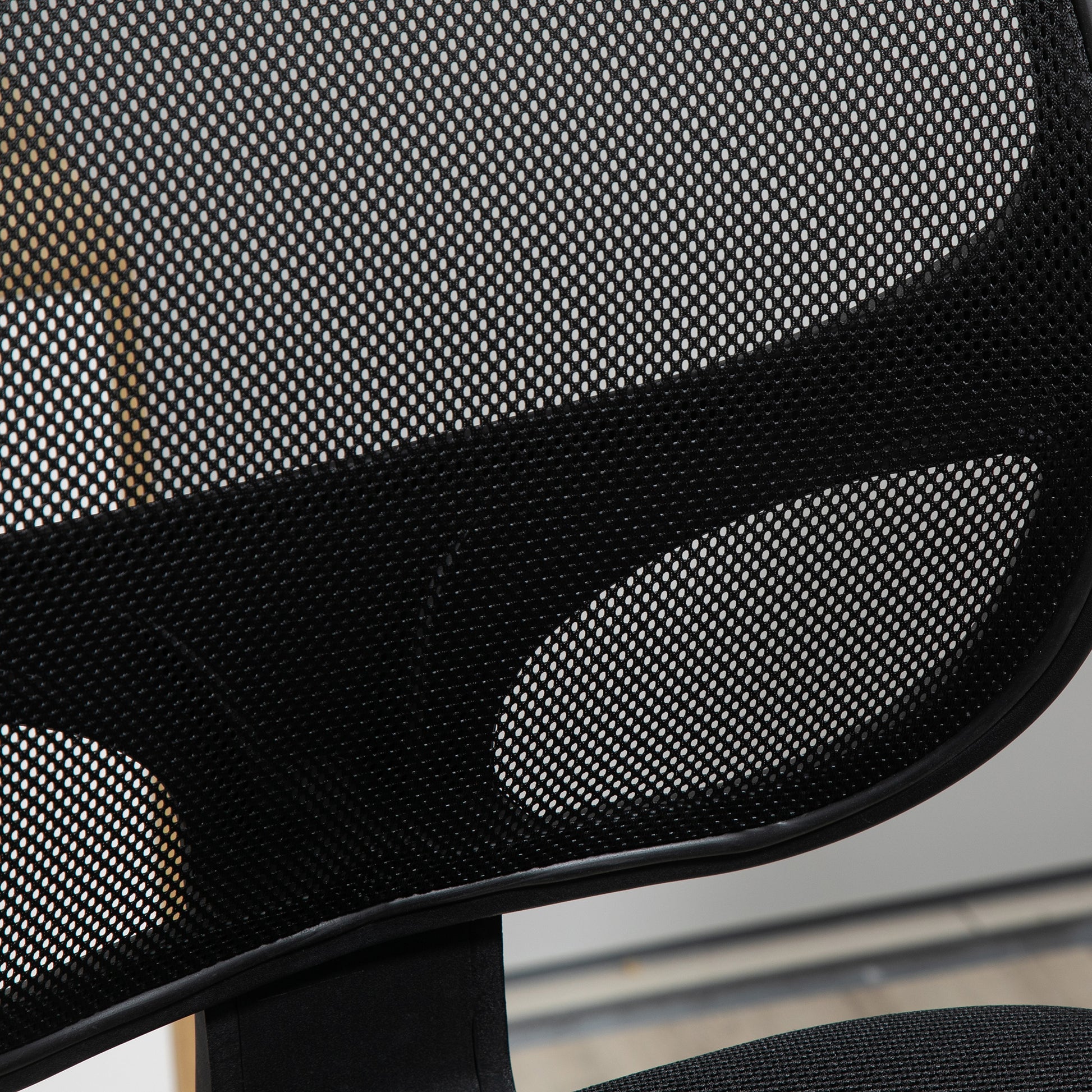 Adjustable Height Office Chair with Armrests, Swivel Wheels, and Foam-padded Seat, 60x56x110-132cm, Black