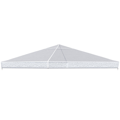 Pavilion Cover 3x3m, Waterproof Sturdy Winterproof Protective Cover, Replacement Roof for Garden Pavilion, Replacement Rain Shelter Tarpaulin for Garden Tent, Transparent
