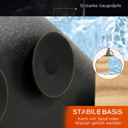 Standing Punching Bag 180cm Adult Free Standing Boxing Dummy Column Heavy Duty Punching Bag Stand for Professionals and Beginners Black