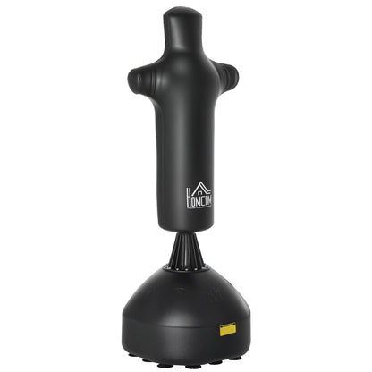 Standing Punching Bag 180cm Adult Free Standing Boxing Dummy Column Heavy Duty Punching Bag Stand for Professionals and Beginners Black