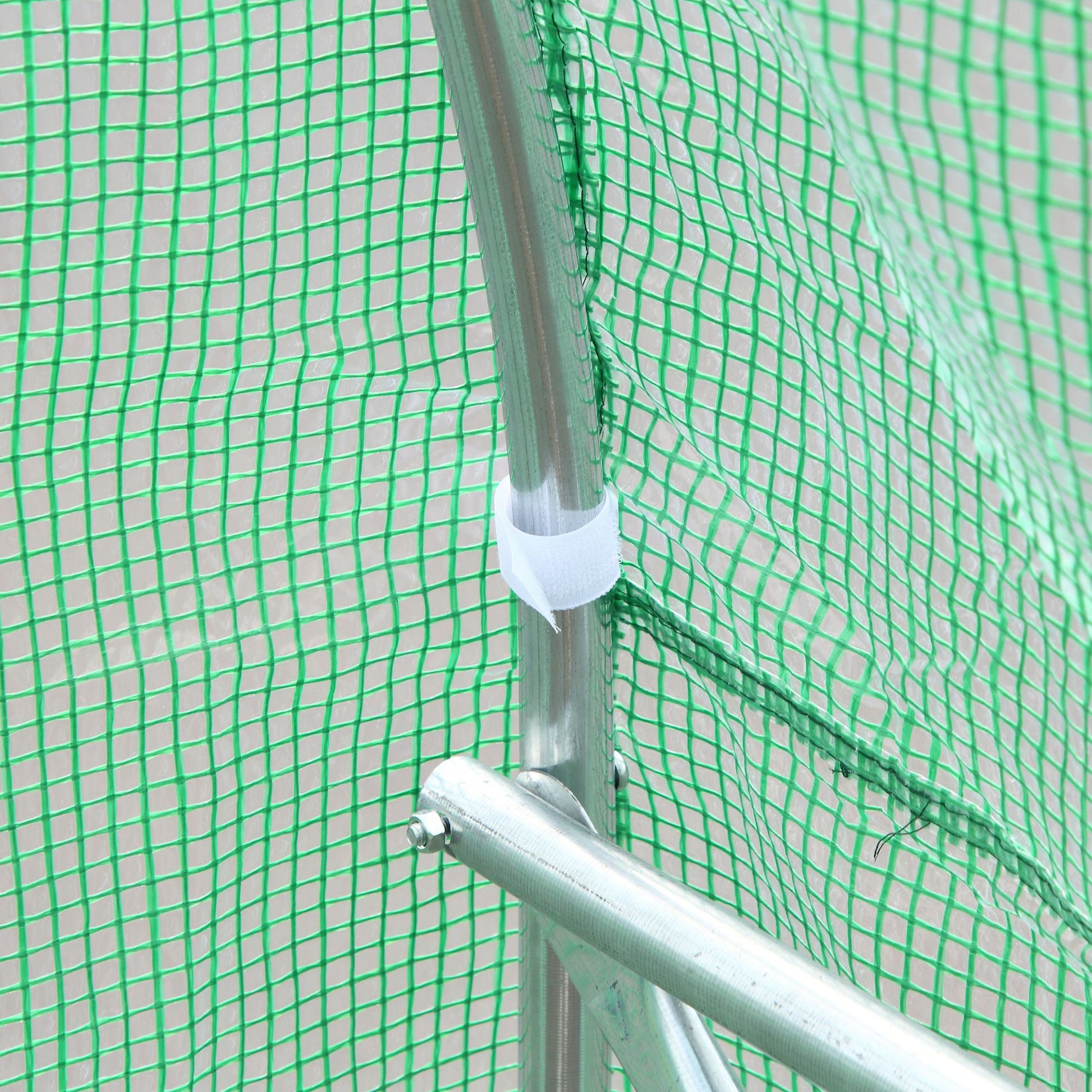 Outdoor Greenhouse Tunnel Greenhouse 6x3x2 m Large Garden Greenhouse with 12 Windows and Roll-Up Zipper Door Macro Metal Structure for Plant Cultivation Green