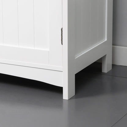 Bathroom Vanity Unit Under Sink Cabinet with Double Doors, Adjustable Shelf, 60 x 33 x 60 cm, White