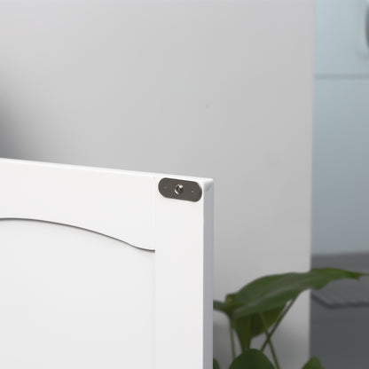 Bathroom Vanity Unit Under Sink Cabinet with Double Doors, Adjustable Shelf, 60 x 33 x 60 cm, White