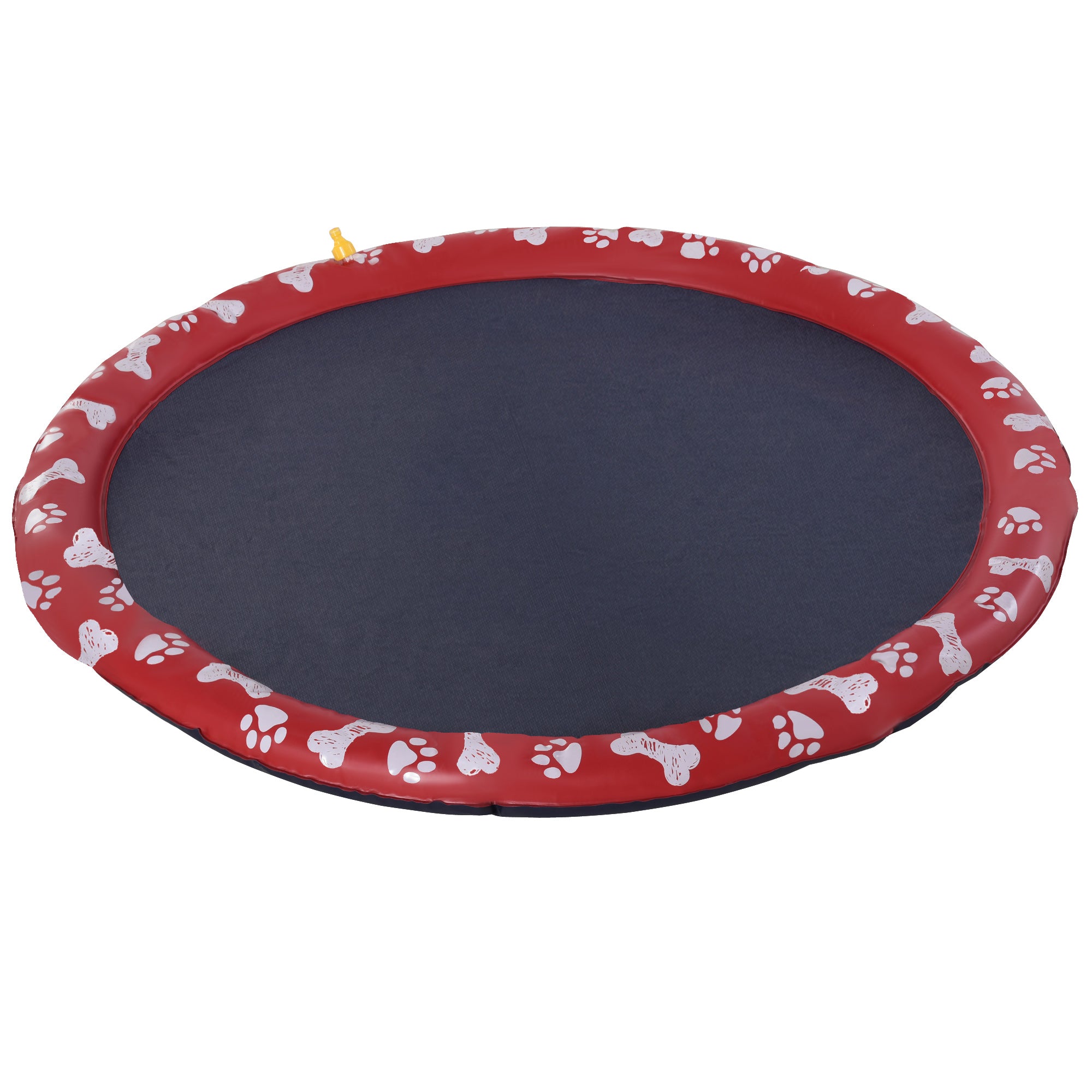 170 cm Sprinkler Mat Dog Inflatable Splash Pad Non-Slip Water Play Mat Water Mat Play Pool Water Sprinkler Dog Pool for Pets Summer Garden