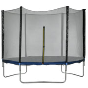 SPORTNOW Outdoor Trampoline Ø305x250 cm Trampoline for Kids Adults with Safety Net Ladder Edge Cover and Steel Frame for Garden Patio Blue