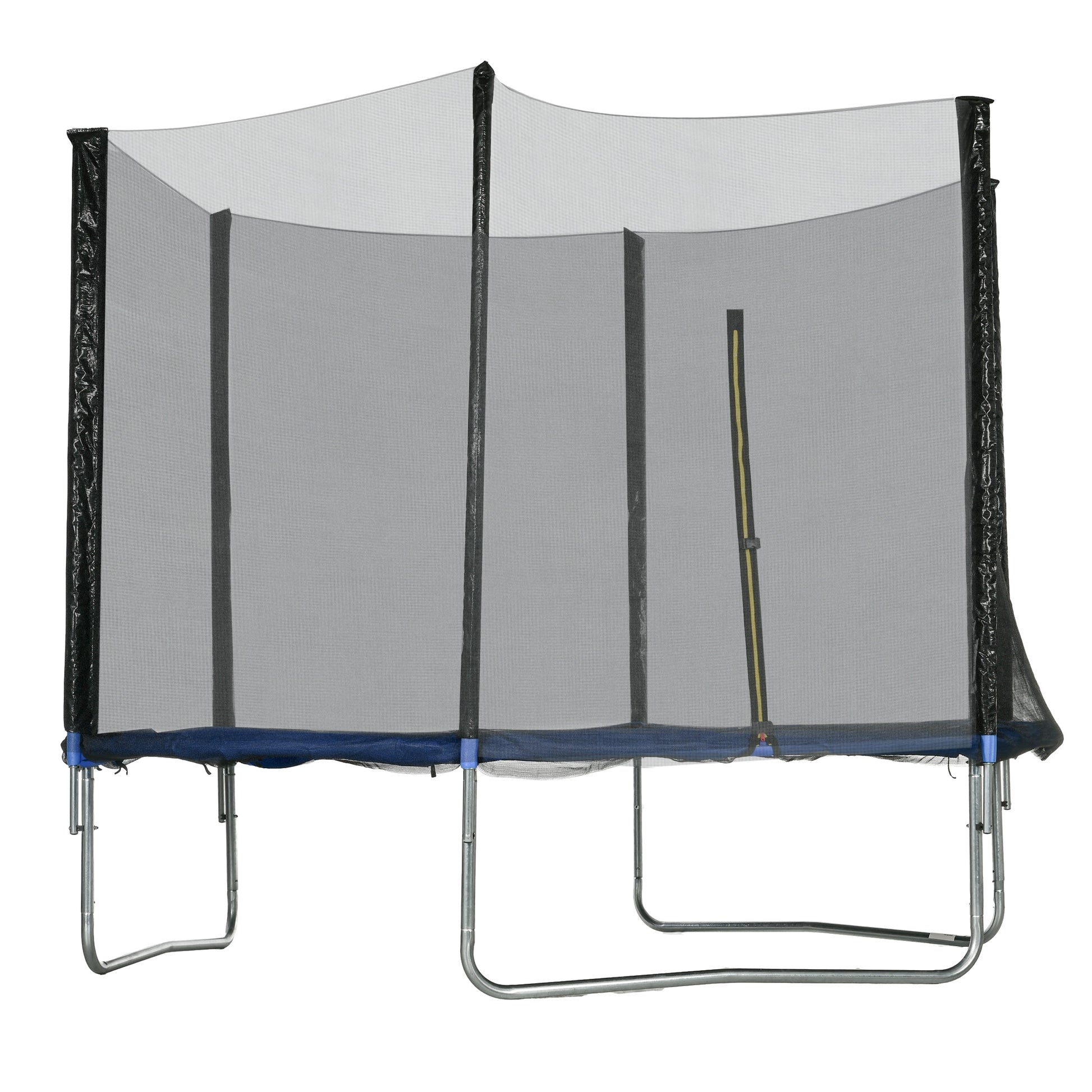 SPORTNOW Outdoor Trampoline Ø305x250 cm Trampoline for Kids Adults with Safety Net Ladder Edge Cover and Steel Frame for Garden Patio Blue